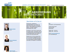 Tablet Screenshot of kpc-beratung.de